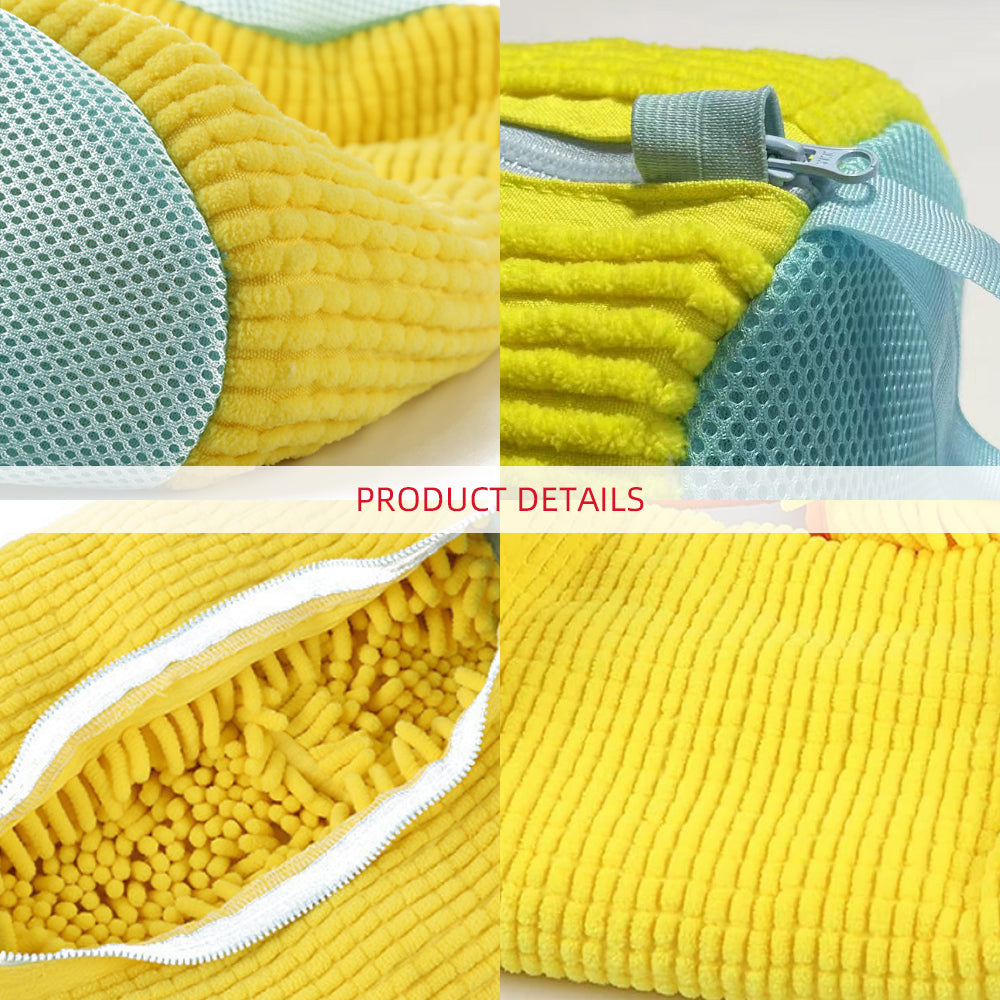 Microfiber Shoe Washing Bag – Reusable & Machine-Wash Safe