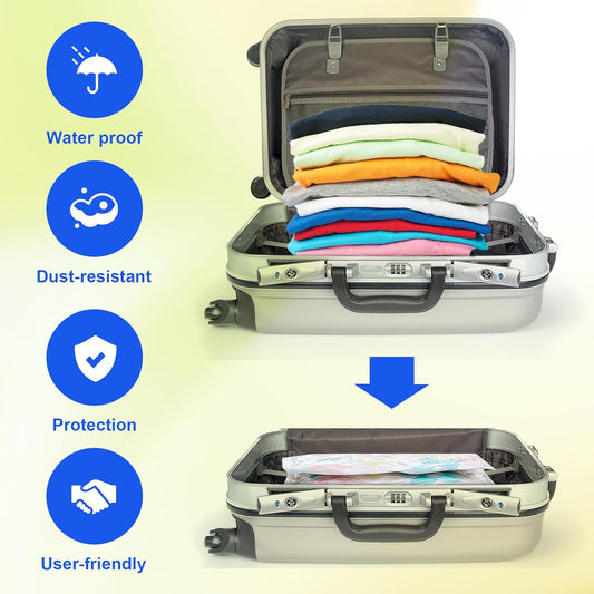 Vacuum Storage Bags with Hand Pump – 8-Piece Space Saver Set