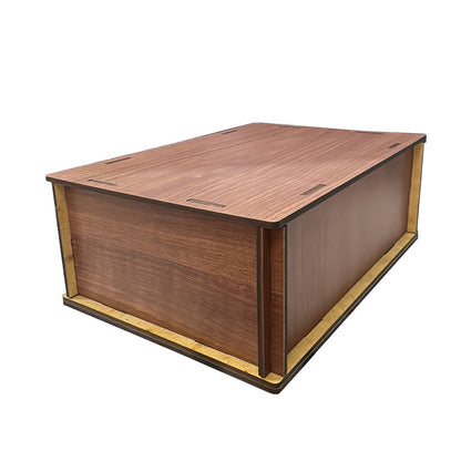 Wooden Cash Savings Box – $10,000 Goal Tracker